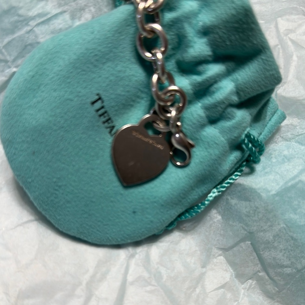 Tiffany & Co. Silver Heart Charm Bracelet - Picture 2 of 7